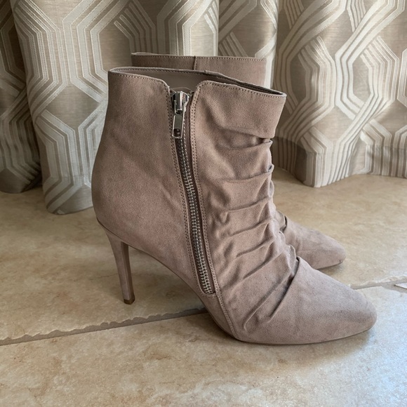 Taupe Ankle Boots - Picture 1 of 7